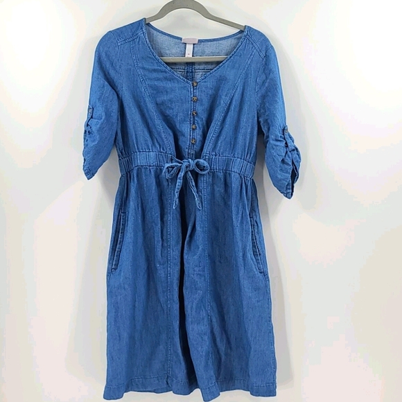 Isabel Maternity by Ingrid & Isabel Dresses & Skirts - Isabel maternity jean dress. Women's size medium